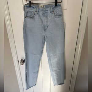 Abercrombie & Fitch Mom High Rise Straight Leg Jeans